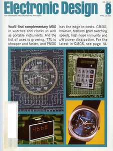 ELECTRONIC DESIGN V20 N08 19720413