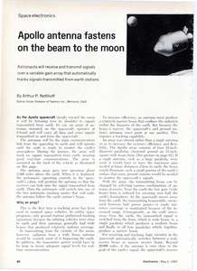 ELECTRONICS V40 N09 19670501 CM S-BAND ANTENNA