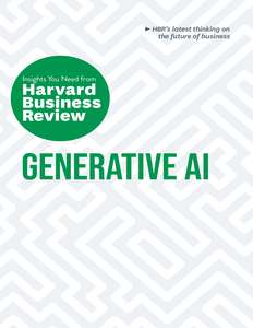 GENERATIVE AI - HARVARD BUSINESS REVIEW