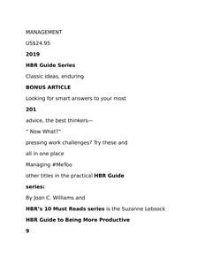HBRS 10 MUST READS 2019 - HARVARD BUSINESS REVIEW