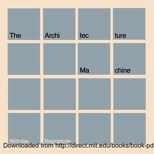 MIT PRESS BOOK 9780262368063