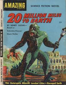 AMAZING STORIES SF NOVEL #01 - TWENTY MILLION MILES TO EARTH - HENRY SLESAR (1957)
